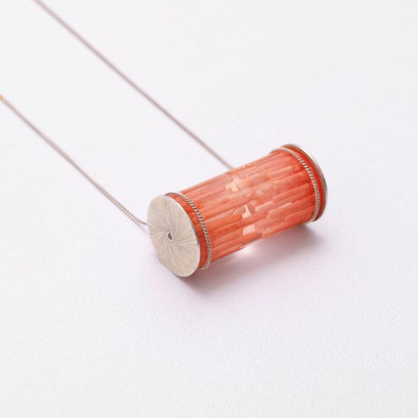 Balance Plexiglass Necklace Red - Clean Cut - Jewellery and Objects for the design enthusiast - karakalpaki.com