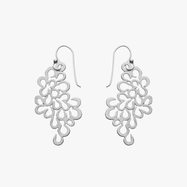 Lace Earrings Silver - Just Silver - Jewellery and Objects for the design enthusiast - karakalpaki.com