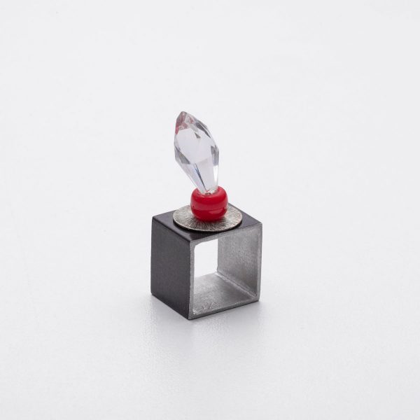 Crystal Ring - Square Logic - Jewellery and Objects for the design enthusiast - karakalpaki.com