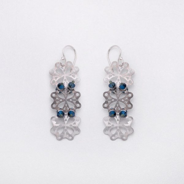 Industrial Lace Silver Earrings - Just Silver - Jewellery and Objects for the design enthusiast - karakalpaki.com