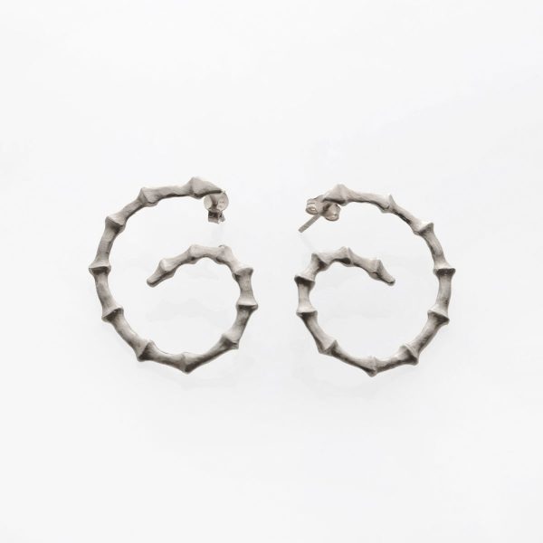 Branch Earrings Silver - Just Silver - Jewellery and Objects for the design enthusiast - karakalpaki.com