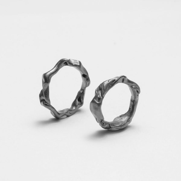 Branch Rings Ruthenium Plated Silver - Just Silver - Jewellery and Objects for the design enthusiast - karakalpaki.com
