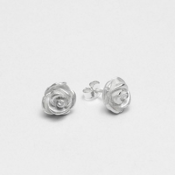 Rose Earrings Silver - Just Silver - Jewellery and Objects for the design enthusiast - karakalpaki.com