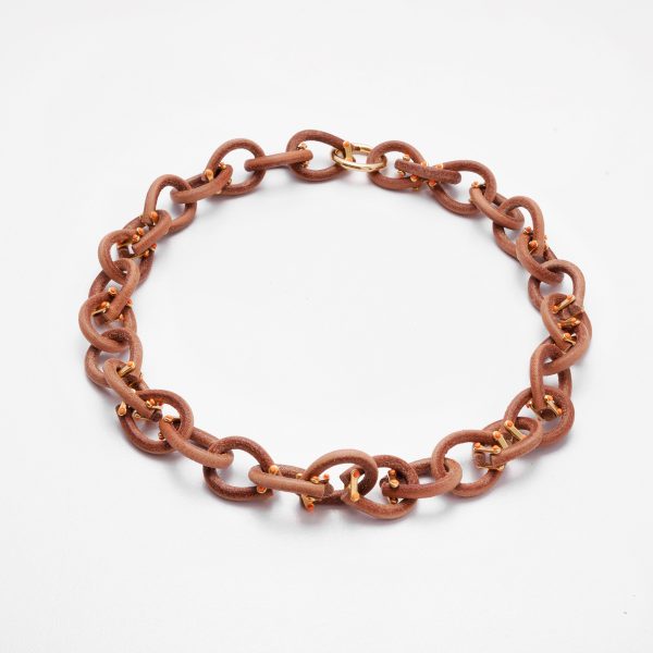Posh Chain Necklace Natural Brown - Skin on Skin - Jewellery and Objects for the Design Enthusiast - karakalpaki.com