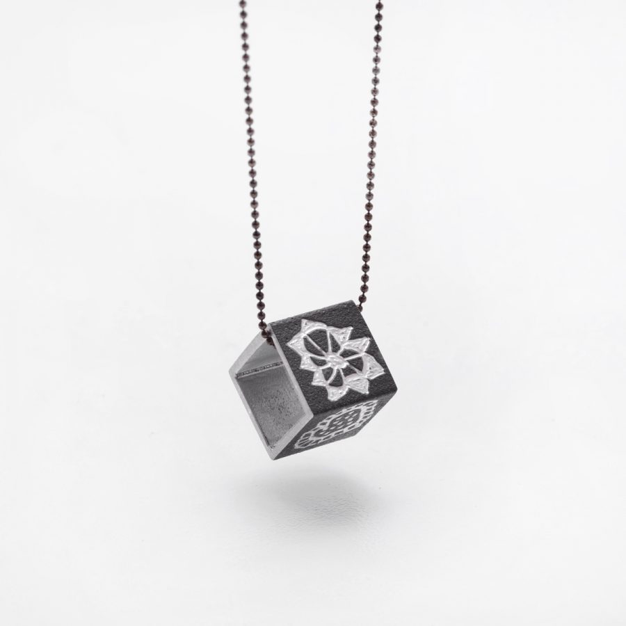 Abstract Flowers Pendant - Square Logic - Jewellery and Objects for the Design Enthusiast - karakalpaki.com