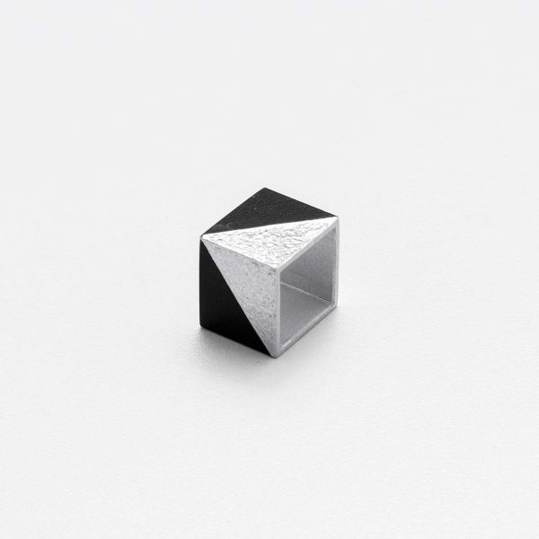 Triangles Ring Black - Square Logic - Jewellery and Objects for the Design Enthusiast - karakalpaki.com