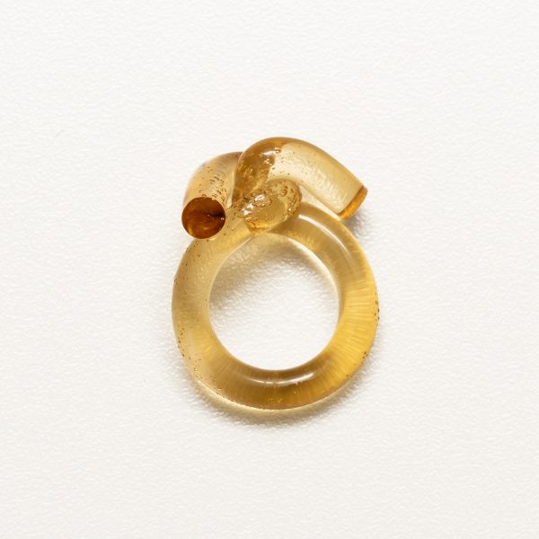 Linked Plexiglass Ring Yellow - Clean Cut - Jewellery and Objects for the design enthusiast - karakalpaki.com
