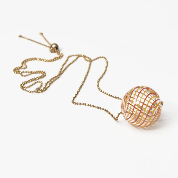 Ball Necklace Orange - Clean Cut - Jewellery and Objects for the Design Enthusiast - karakalpaki.com